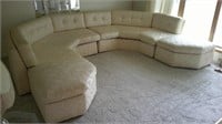 MCM couch set, shows wear, some minor staining