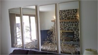 4 etched mirrors, 18x48 each