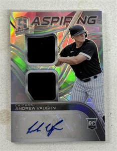 ANDREW VAUGHN PATCH SIGNED CARD
