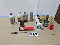 car fluids, oil, brake, grease, etc.