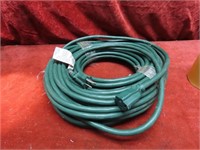 Unused green extension cord.