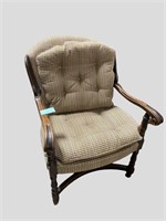 Empire style uphostered armchair