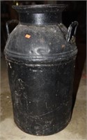 24” metal milk can