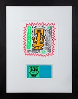 Keith Haring "Invitation To Party of Life", 1984
