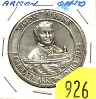 Akron Ohio medal