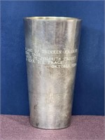 20’s 830 Silver German Cup w/ drinking saying