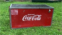 Vintage "Coca-Cola" Painted Metal Open Cooler