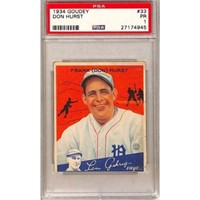 1934 Goudey Don Hurst Psa 1