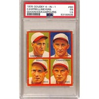 1935 Goudey 4 In 1 Campbell/meyers Psa 1.5