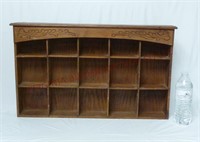 Vintage Wooden Wall Hanging Knick-Nack Shelf