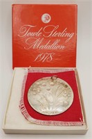(KC) 1978 Towle Sterling Silver Medallion (2-1/2"