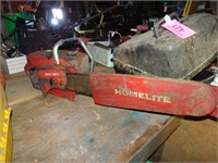 Red Homelite Chainsaw - Untested