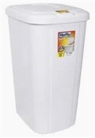 Hefty Touch-lid 13.3-gallon Trash Can, White, Hold