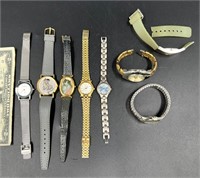 Lot of 8 Vintage Watches - Parts or Repair