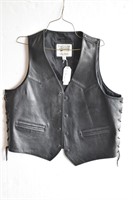 OPENROAD WILSON Men's Black Leather Vest