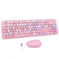 UBOTIE Colorful Computer Wireless Keyboard Mice