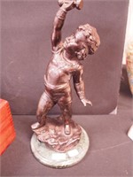 Bronze French sculpture of "Boy Child" ,