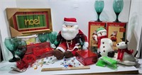 Santa, Green Glases, Christmas Decor, Hallmark