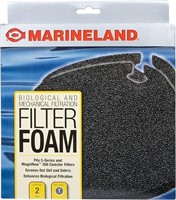 MarineLand Filter Foam 2 Count, Supports Biologica