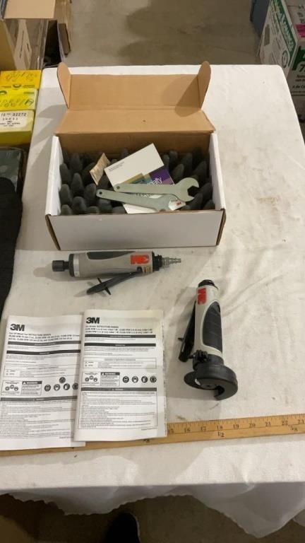 3M die grinder ( untested), 3M cut-off wheel tool