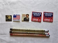 Political Pins and Collectibles