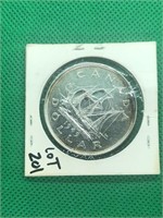 1949 Early Silver Canada Dolar MS Hgh Grade Toned