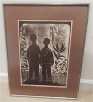 Lot #556B - “The Brothers” original framed
