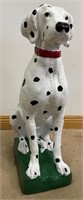 SUBSTANTIAL HAND PAINTED CEMENT DALMATIAN