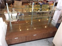 Large double-sided display unit.