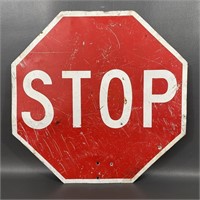 Vintage Stop/Slow Double Sided Metal Sign