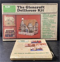 Glencroft Wooden Dollhouse Kit w/ Furniture Kit