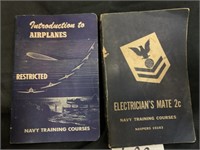 2 VINTAGE NAVY TRAINING COURSE BOOKS