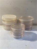 LOT - Clear plastic lids. See description