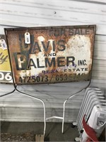 DAVIS AND PALMER FOR SALE SIGN