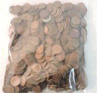 Lot of 606 Lincoln wheat cents