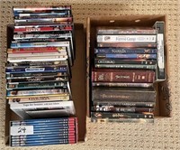 2 flats of DVDs