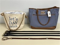 3 Orvis XL Women's Belts & 2 Handbags