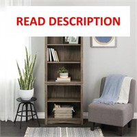 Prepac Tall 6-Shelf Bookcase  Drifted Gray