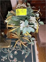 ARTIFICIAL FLORAL ARRANGEMENT WITH STAND, 26 IN TA