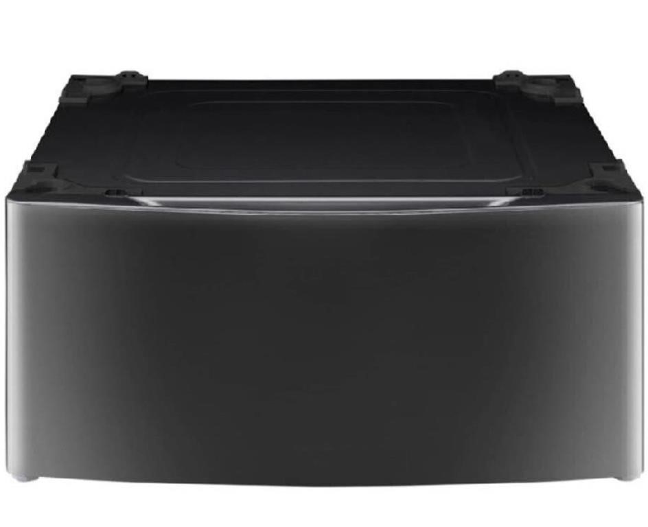 LG Black Stainless Steel Laundry Pedestal