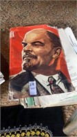 Vintage Lenin propaganda, as well as old military