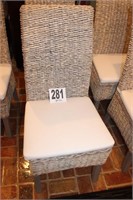 (6) Wicker Chairs with Cushions