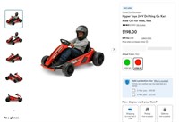 B3608  Hyper Toy Co. Hyper Toys Go Kart 24V Red
