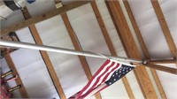 12 +-ft flag pole & flag