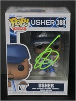 Usher Signed Funko Pop COA Pros