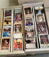 Sports cards - two box lot of NBA trading cards