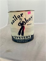 Sailor Boy 1 Gallon Oyster Can