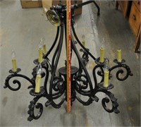 Large metal ceiling light chandelier, SEE PICS