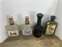 Vintage logout bottle and decanters
