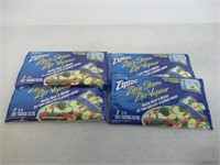 (4) Ziploc Zip'n Steam Bags - 7 Bag